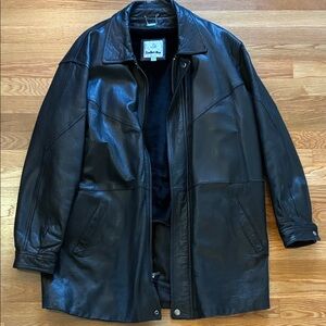 Men's Black Leather Jacket